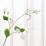 Artificial flower white sweet pea branches, perfect for faux wedding flowers decoration.