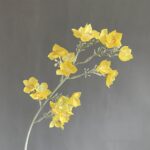 Faux yellow flower branch, ideal for creating decor with the look of real touch wedding flowers.