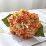 Silk Hydrangea - 37-CFSY4000 artificial flower in orange