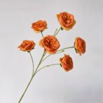 Silk rose cluster bouquet, ideal faux wedding flowers for everlasting decor.