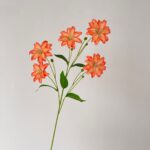Artificial silk lily bouquet, offering a real touch look perfect for wedding decor and centerpieces.