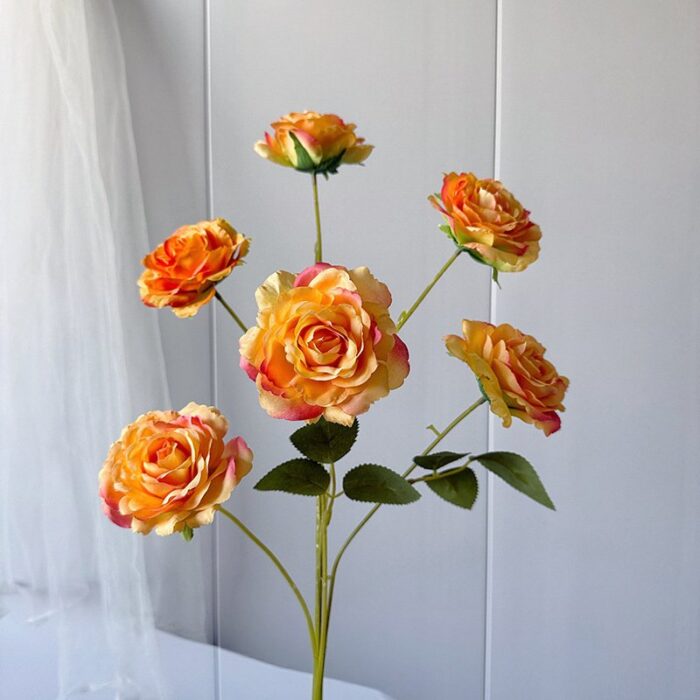 Silk roses bouquet, perfect faux wedding flowers, offering a real touch floral look.