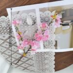 Silk Cherry Blossom 2 Forks - 52-YWMR3001 artificial flower size and dimensions
