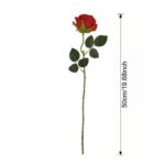 Silk Rose - 58-YWMR1000 artificial flower size and dimensions