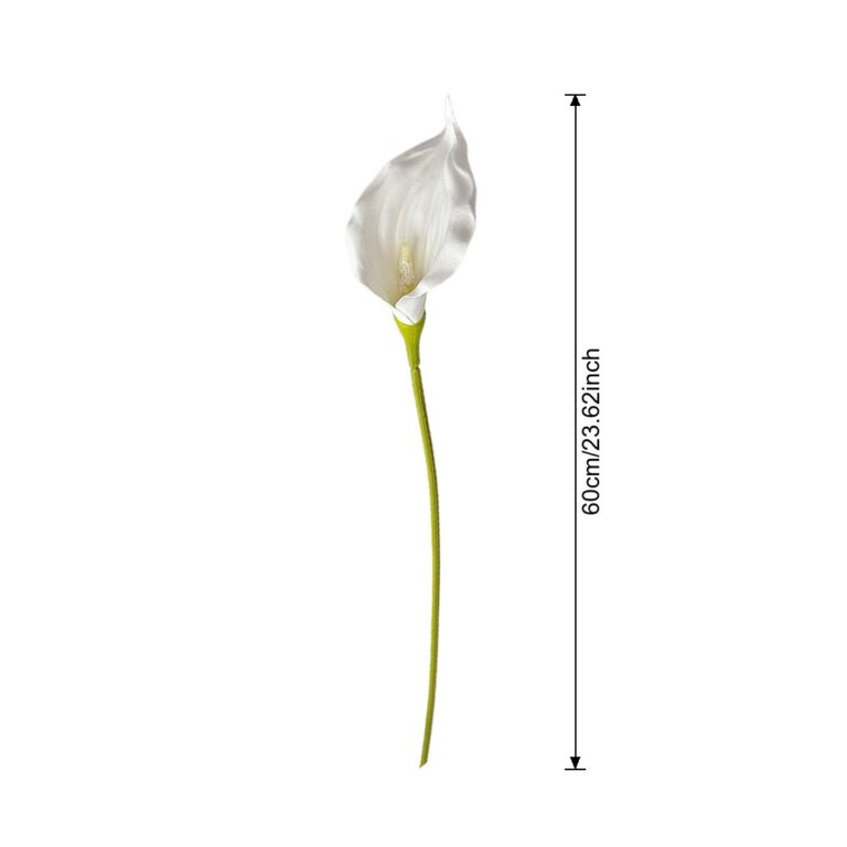 Eva Calla Lily - 62-YWMR1009 artificial flower size and dimensions