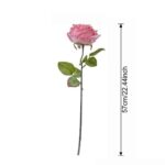 Silk Rose - 67-YWMR2002 artificial flower size and dimensions