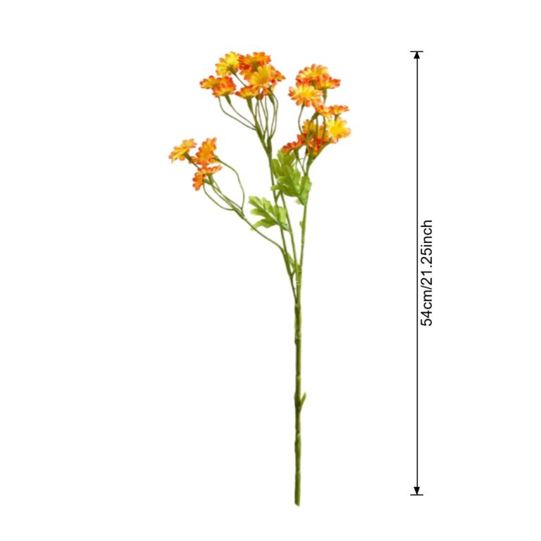 Silk Daisy 30 Heads - 71-YWMR3001 artificial flower size and dimensions