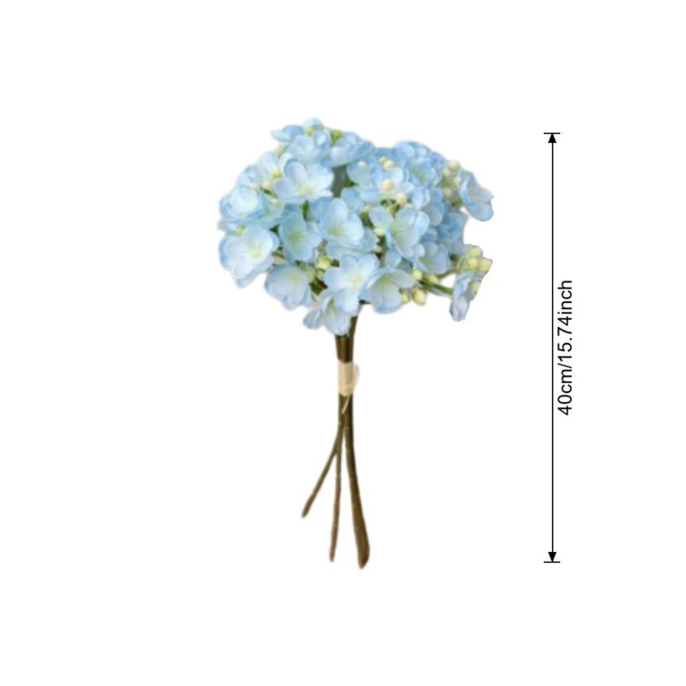 Silk Jasmine Bouquet - 75-YWMR5006 artificial flower size and dimensions