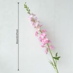 Silk Delphinium - 80-YWMR3008 artificial flower size and dimensions