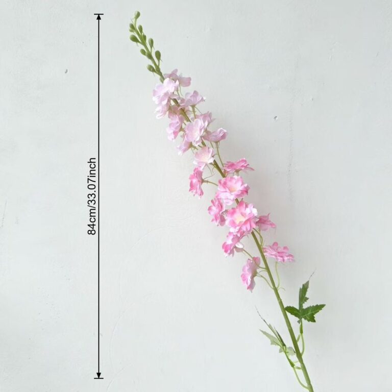 Silk Delphinium - 80-YWMR3008 artificial flower size and dimensions