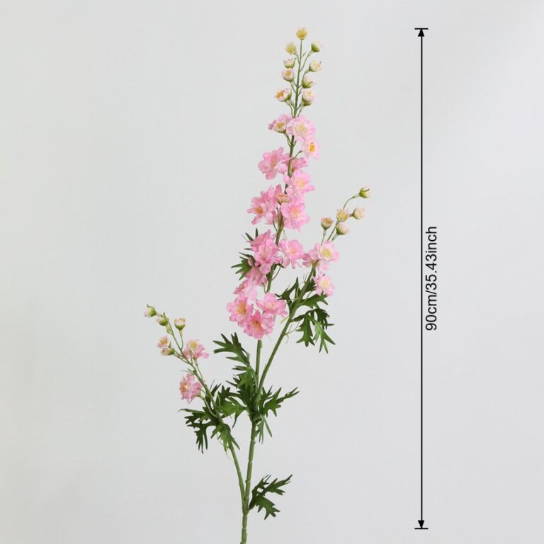 Silk Delphinium - 82-YWJM7009 artificial flower size and dimensions