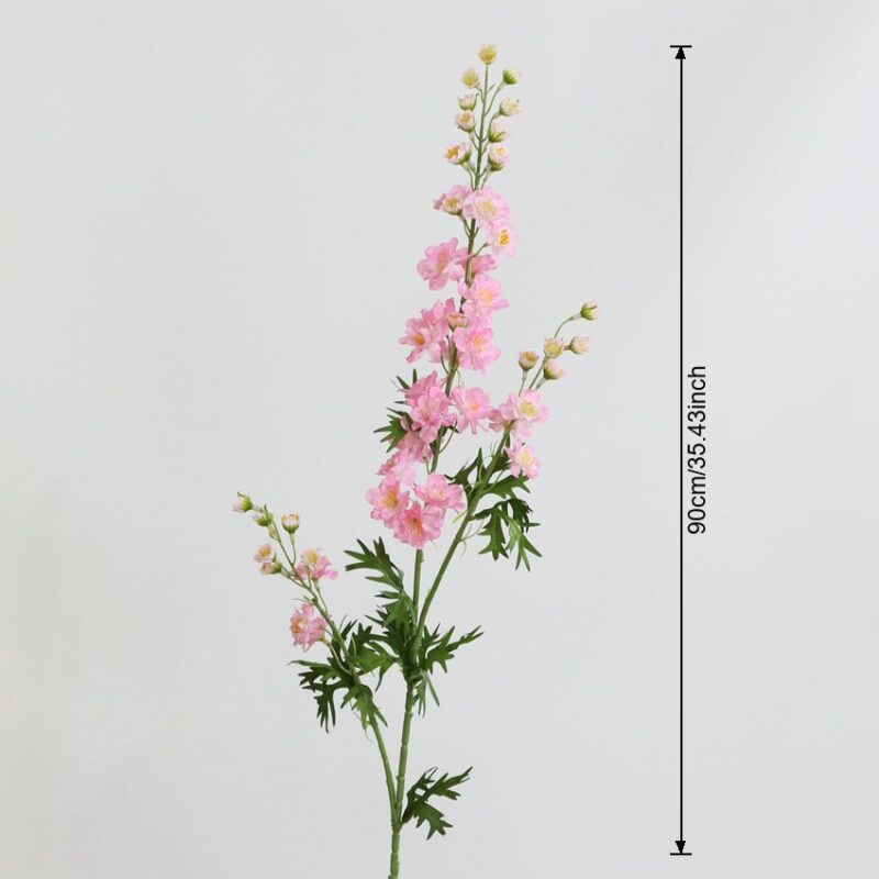 Silk Delphinium - 82-YWJM7009 artificial flower size and dimensions