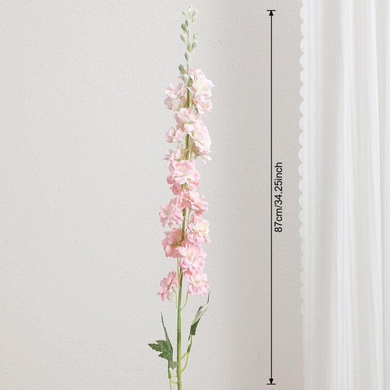 Silk Delphinium - 83-YWKX3008 (50 PCS) artificial flower size and dimensions