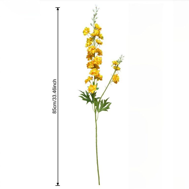 Silk Delphinium 2 Forks - 85-FSYH7000 artificial flower size and dimensions