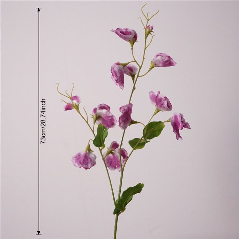 Real Touch Sweet Pea - 40-YWLX8009 artificial flower size and dimensions