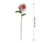 Realistic pink faux rose artificial flower, perfect for everlasting wedding and home decor.