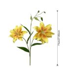 Silk lilies, a set of artificial flower faux wedding flowers, perfect for realistic floral decor.