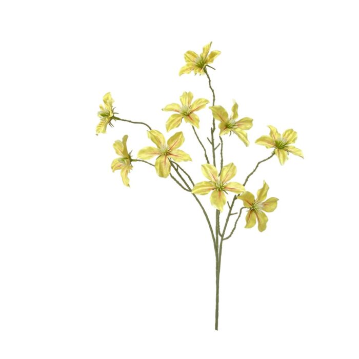 Bouquet of faux clematis flowers, ideal for real touch wedding floral arrangements.