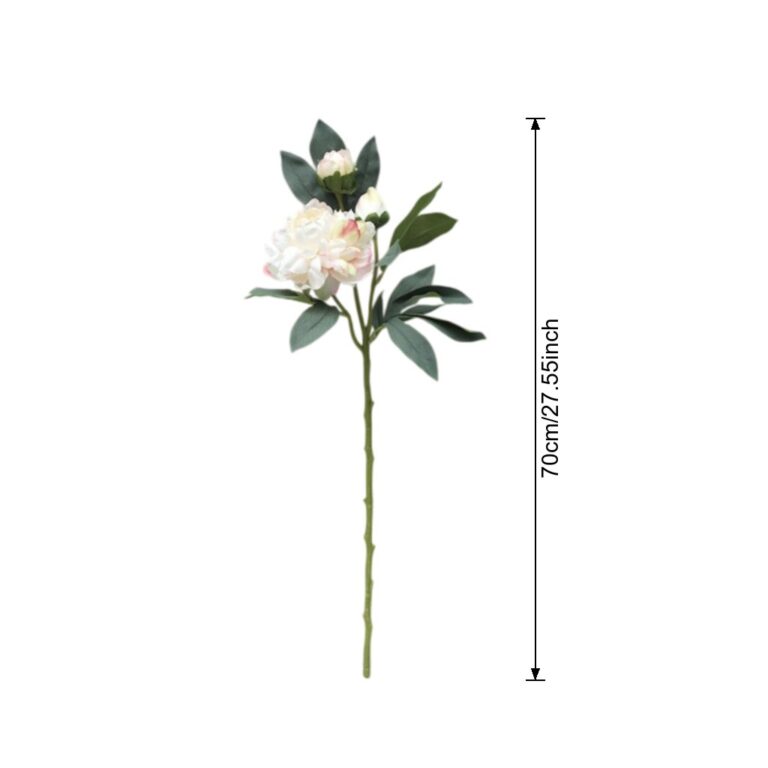 Silk peony bouquet featuring realistic faux wedding flowers, ideal artificial flower decoration.