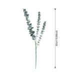 Real touch faux eucalyptus branches, perfect artificial flower decor for wedding arrangements.